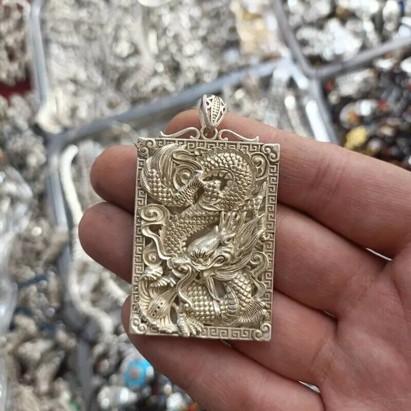 

Старинная медная статуэтка дракона