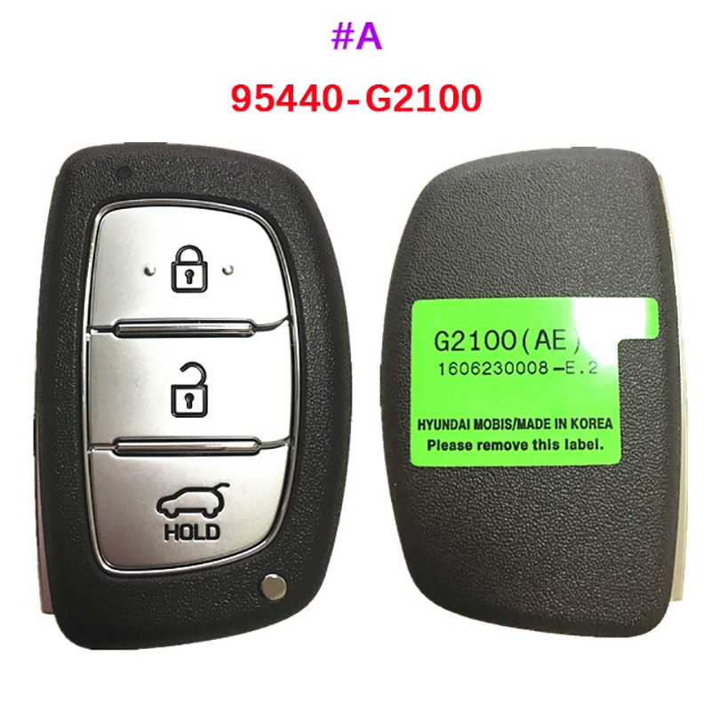 

Кнопочный смарт-ключ 3/4 для Hyundai Ioniq 2016-2019 433 МГц 47 чипов 95440-G2010 95440-G2500 95440-G2600 95440-G2100
