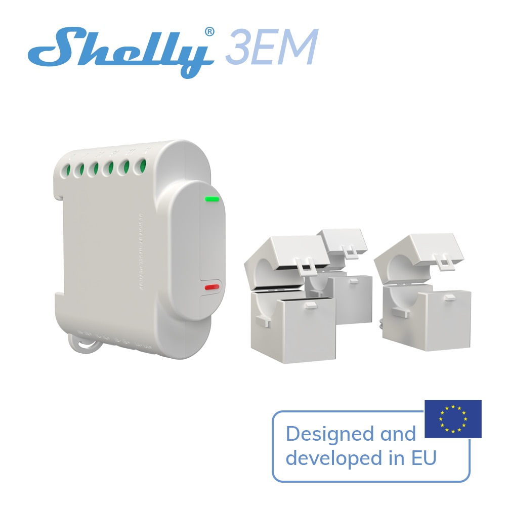 

Shelly 3EM счётчик энергии Wi-Fi