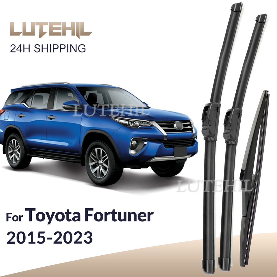 

Для Toyota Fortuner 2015-2023 2016 2017 2018 2019 стеклоочиститель передние и задние щетки стеклоочистителя лобовое стекло щетки для окон 22 "+ 16" + 12"