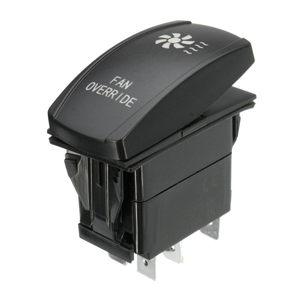 

DC12-24V 20A водонепроницаемый IP66 5-контактный 2-скоростной красный телефон управления вентилятором однополюсный открывающийся клавишный переключатель