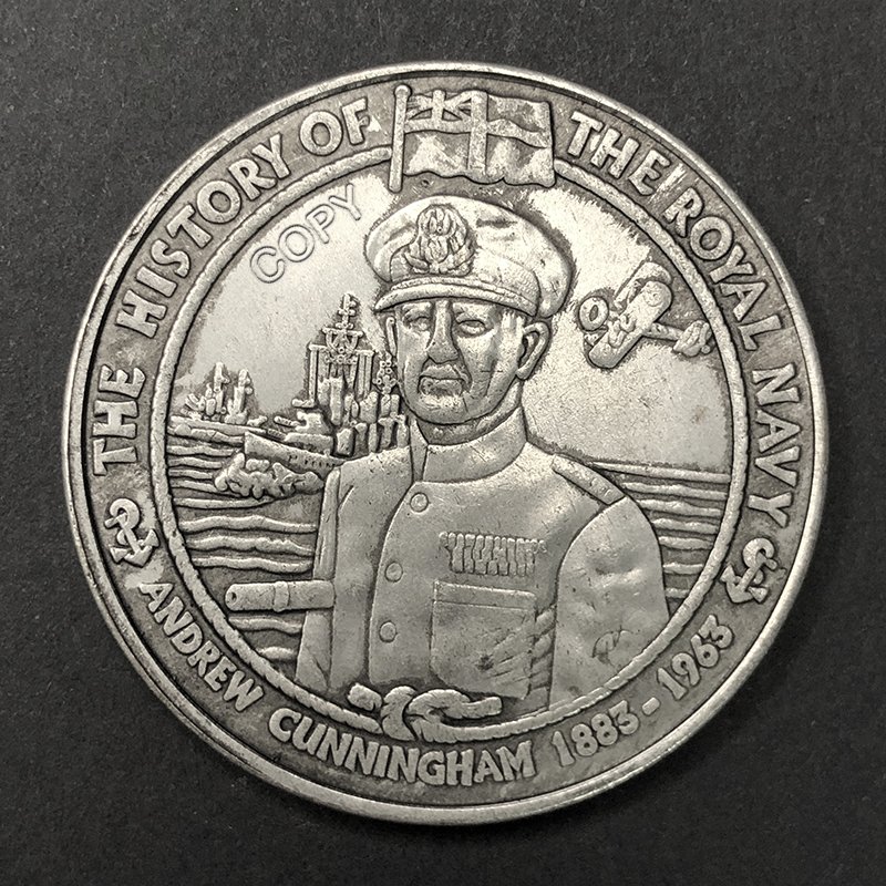 

Медная памятная монета адмирала Эндроза