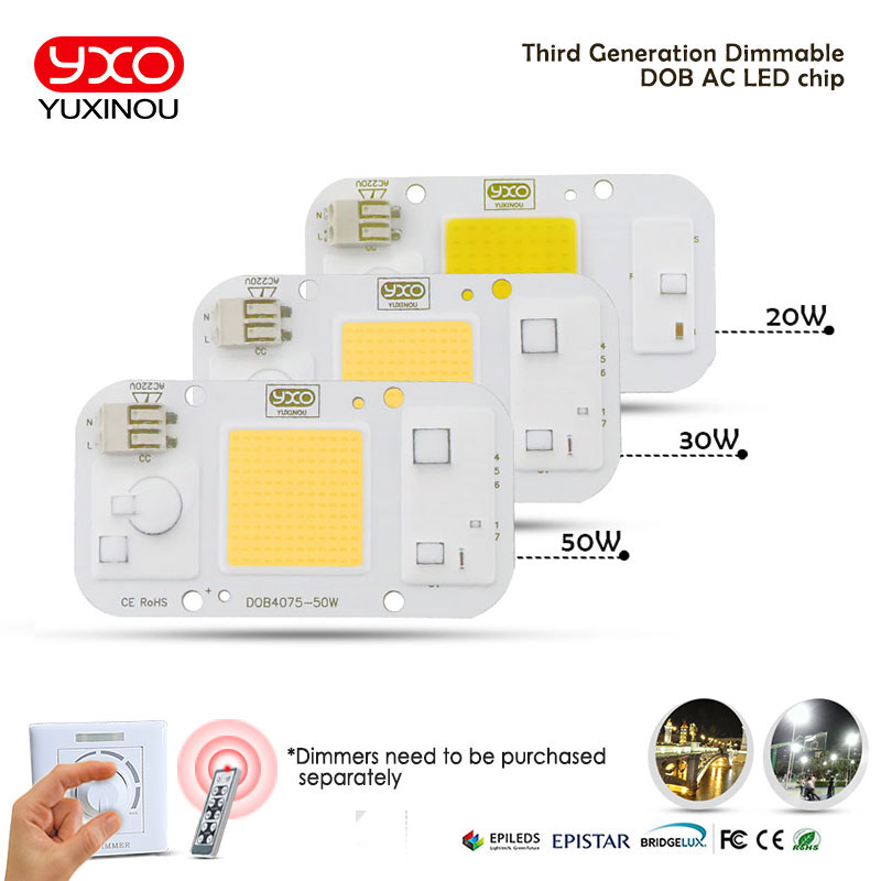 

YXO YUXINOU COB лампа 20/30/50 Вт 220В