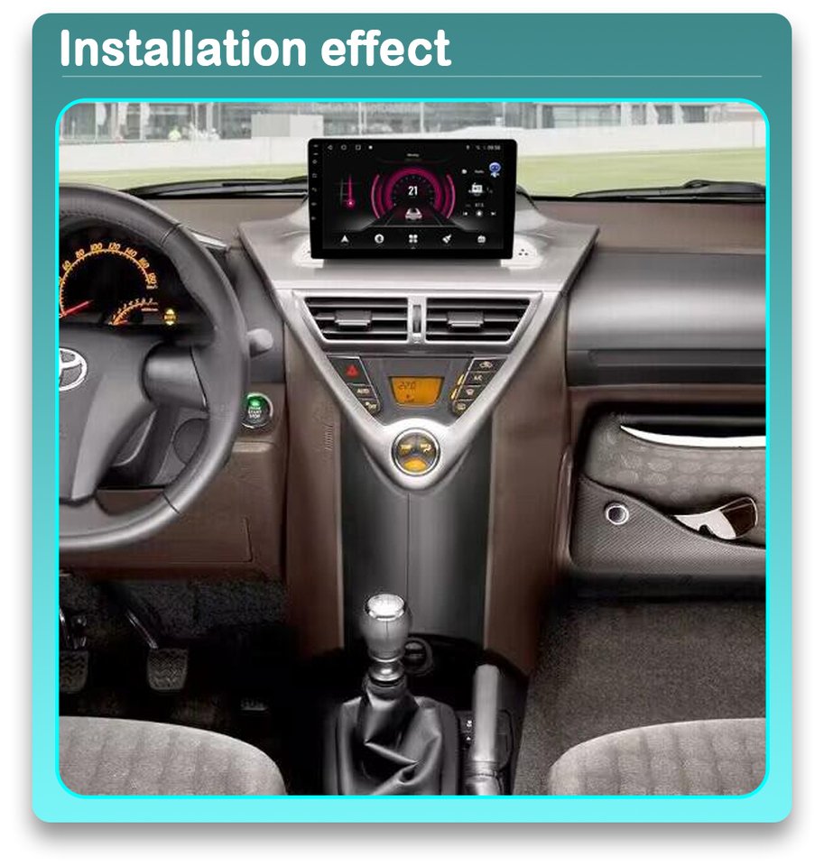 

9/10.88 дюймов Android 14 автомобильный радиоприемник мультимедиа для Toyota IQ Scion IQ 2008-2016 держатель телефона Type-C зарядка GPS CarPlay плеер стерео