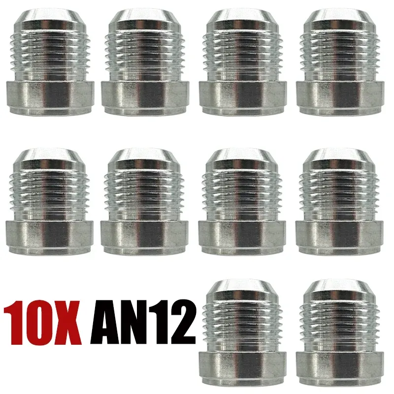 

10X AN3 AN4 AN6 AN8 AN10 AN12 AN16 AN20 Мужской сварочный фитинг Адаптер Сварочная пробка Алюминиевый шланг Трубка Прямой фитинг Серебристый