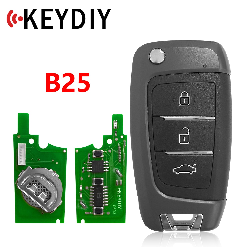 

KEYDIY B Series B25 3-кнопочный универсальный дистанционный ключ KD для программатора ключей URG200/KD900/KD200