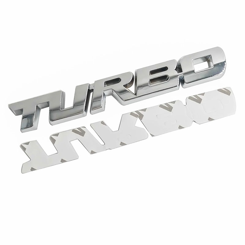 

13*1,8 см 3D наклейка для стайлинга автомобилей, металлическая эмблема TURBO, значок задней двери для Ford Focus 2 3 RS Fiesta Mondeo Tuga Ecosport Fusion