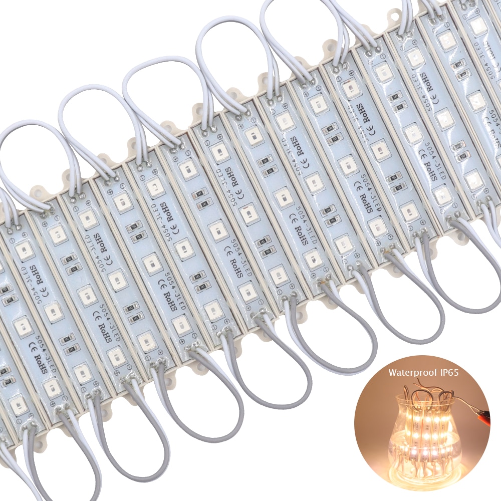 

Водонепроницаемые светодиодные модули XUNATA 5054 3LED 12В