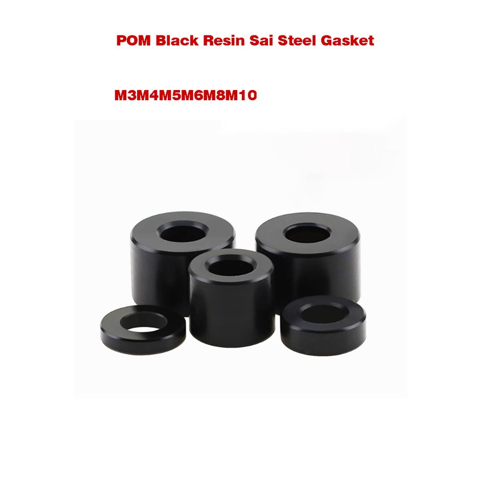 

Черные стопорные втулки POM M3-M10