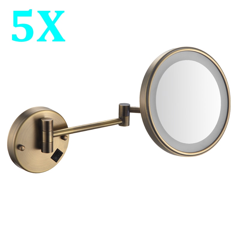 

HUNNISE Золотое настенное зеркало с подсветкой 3x5