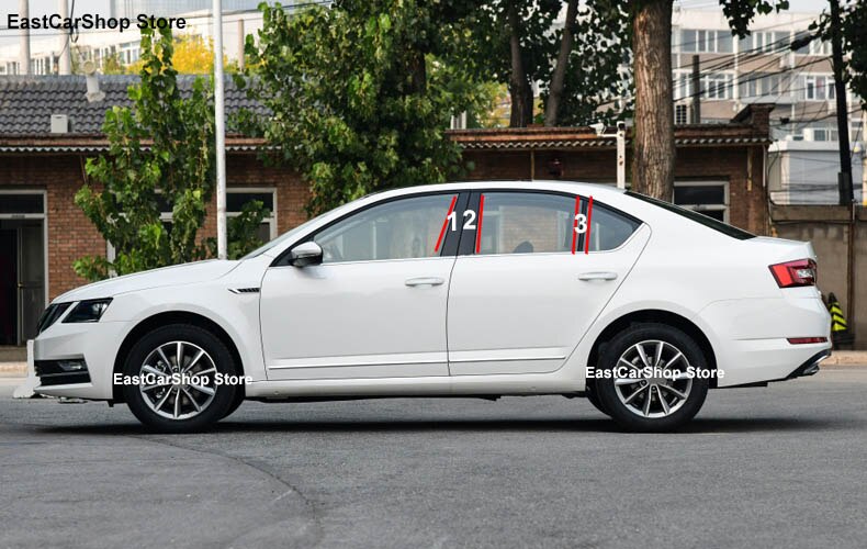 

Для Skoda Octavia A8 Pro A7 A5 2021 2020 2005-2019 Автомобильная полоса B C дверь средняя Колонка отделка Защита ПК стикер аксессуары