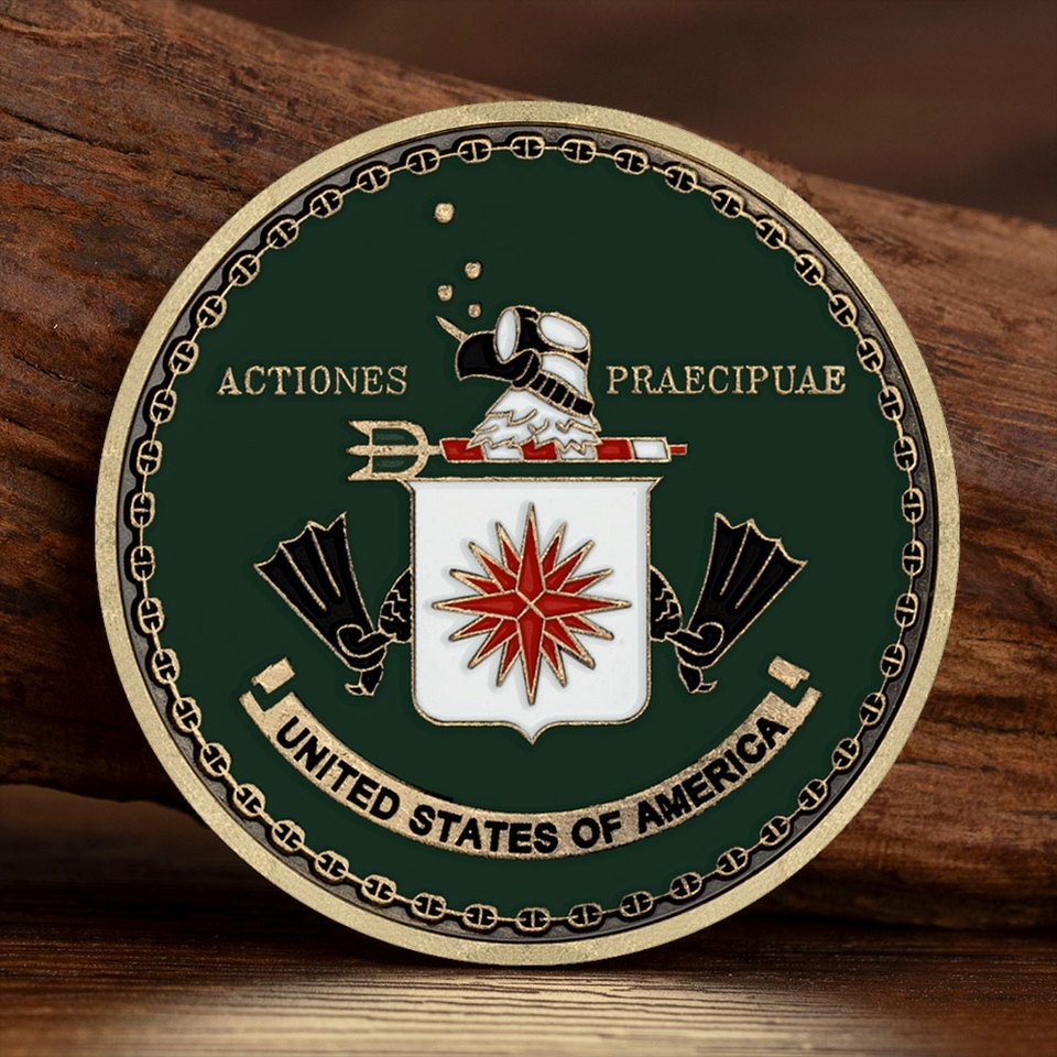 

Монета США CIA Challenge Actiones Praecipuae Специальные операции Группа Tertia Optio Памятные монеты с бронзовым покрытием