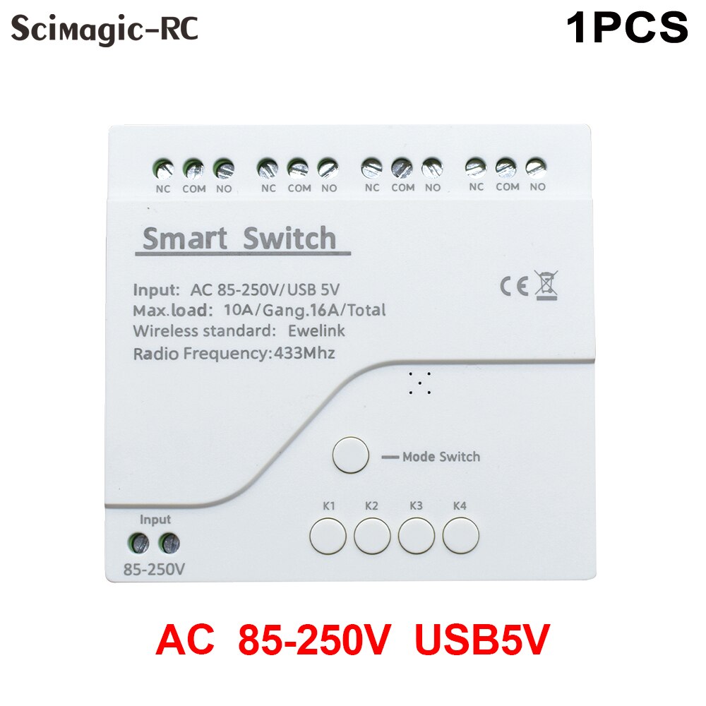 

Scimagic-RC 4-канальный Wi-Fi модуль умного дома