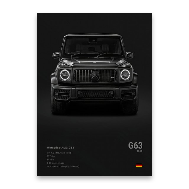 

Художественный принт Famous Cars на холсте