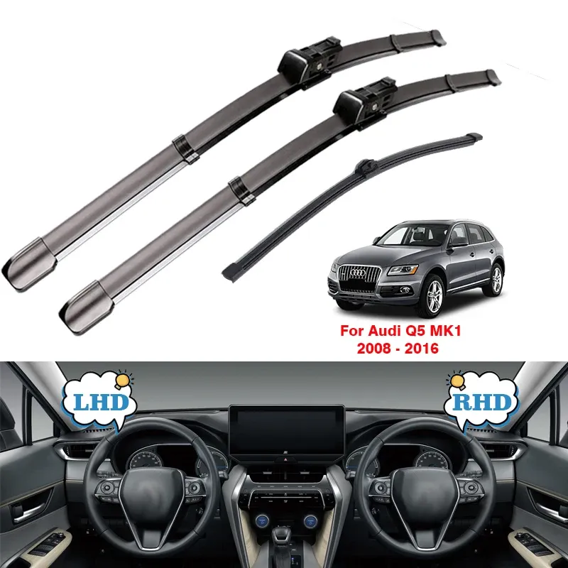 

Передние и задние щетки стеклоочистителя для Audi Q5 SQ5 MK1 MK2 S Line 2008-2023 8R 80A Аксессуары для лобового стекла 2010 2018 2019 2009