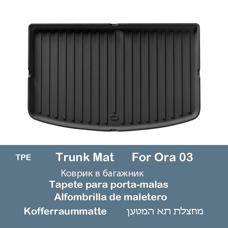 

Автомобильные коврики для GWM ORA 03 Good Cat Funky Cat Boot Liner Tray Коврик для багажника Водонепроницаемый нескользящий коврик для ног Грузовые вкладыши LHD RHD