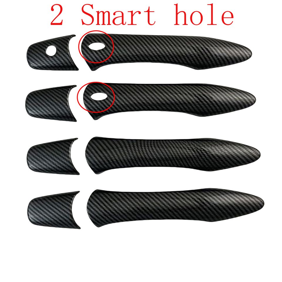 

Для Infiniti M37 M37x M56 M56x M35h 2011 2012 2013 Новый ABS черный карбоновый автомобильный аксессуар, крышка дверной ручки, накладка в стиле пасты