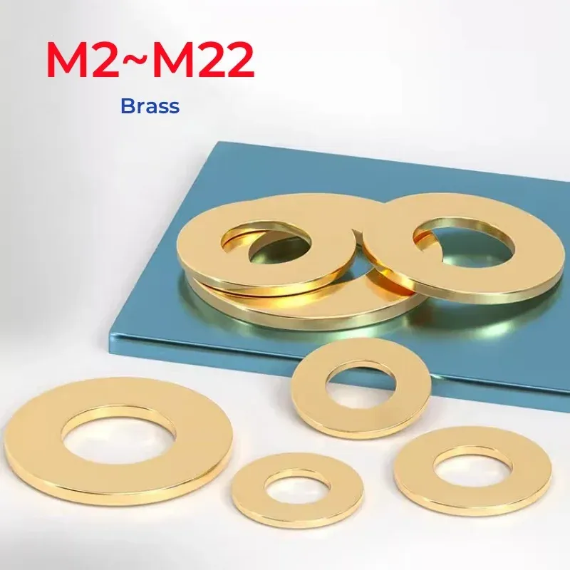 

Латунные плоские шайбы M2-M22