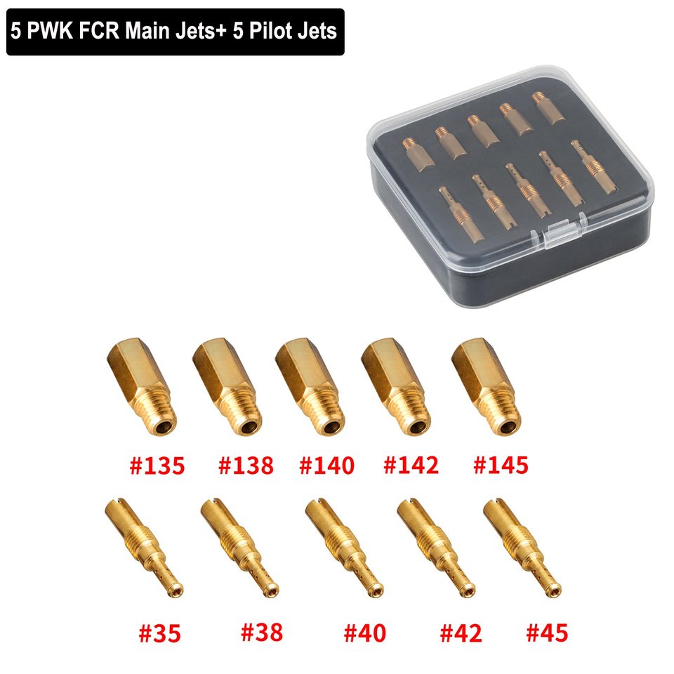 

NIBBI 6/10 шт. Карбюратор PWK FCR Карбюраторы Main Jet M5 M6 Набор форсунок для PWK Carb Jet Kit Аксессуары для мотокросса