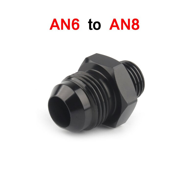 

ORB-6 уплотнительное кольцо Boss AN6 6AN to AN8 8AN черный адаптер 6061-T6 алюминиевая Спецификация: AN8 to ORB6