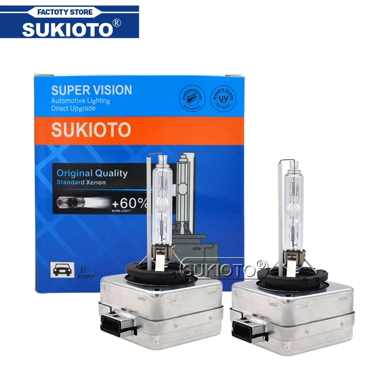 

Фары головного света SUKIOTO Xenon D1S, 2 шт., D3S, HID лампочки головного света D2S 4300K, 5000K, 6000K, 8000K, D4S, D2R, автомобильные фары для BMW, KIA, NISSAN, VOLVO