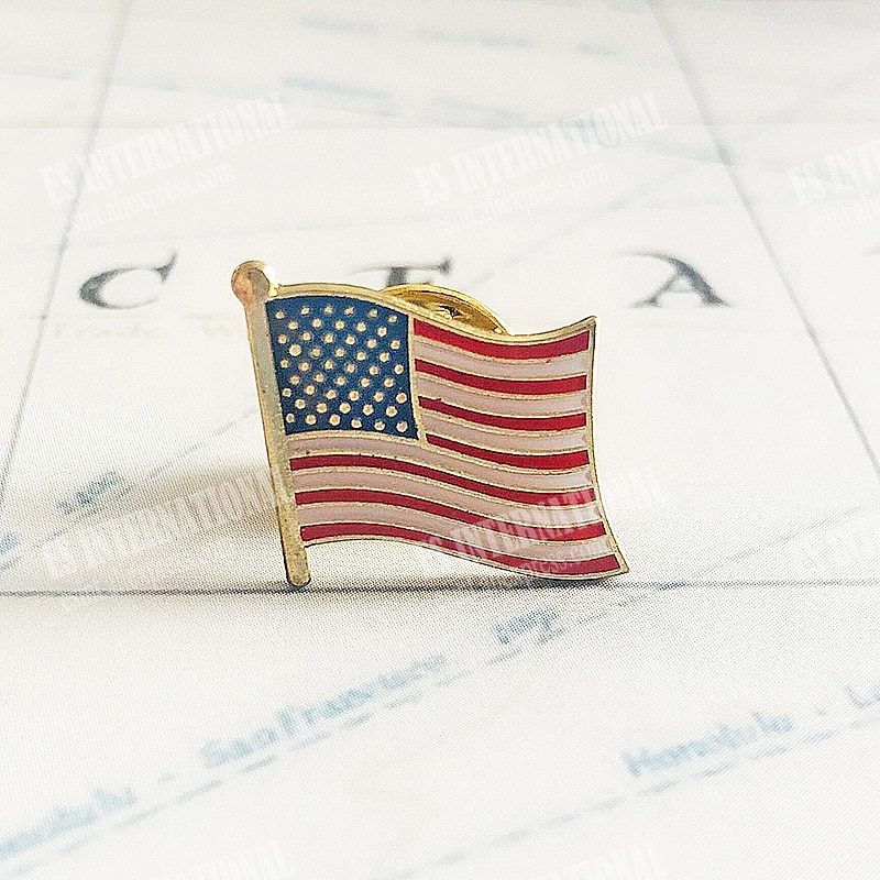 

Брошь с флагом США