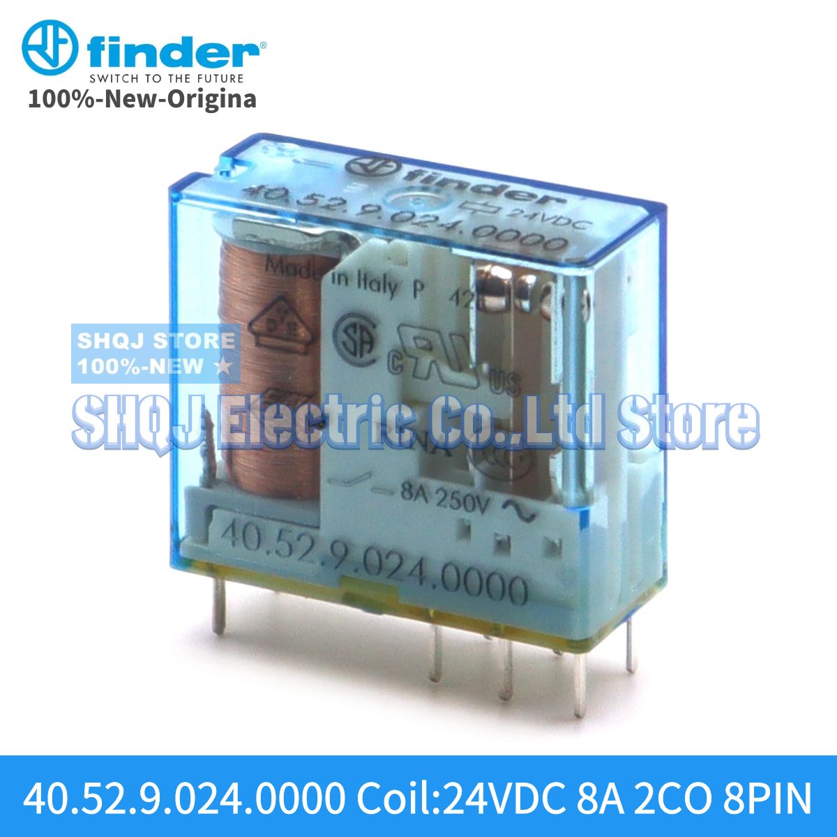 

FINDER 100%-новое реле 40.52.9.024.0000 1 шт. 40,52 24VDC 8A 8PIN 2CO оригинал