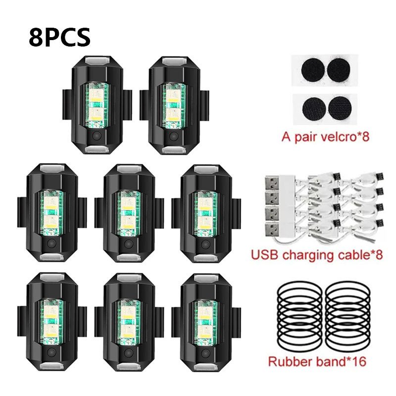 

Универсальная Стробоскопическая Сигнальная Лампа USB-мини-мигающий Сигнал Для Мотоциклов, Велосипедов, Дронов