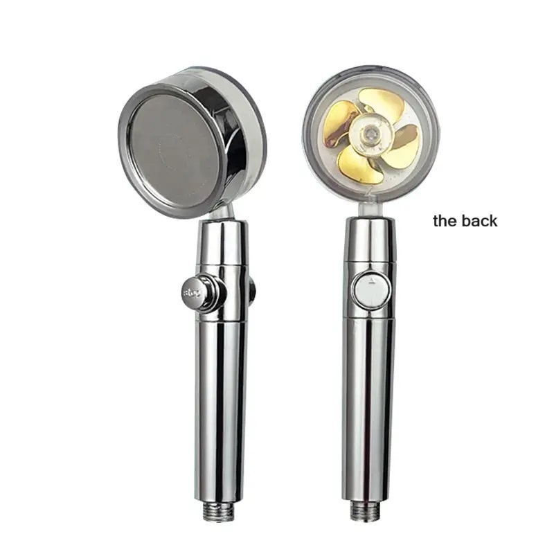 

360 ° Вращающаяся Двойная Турбинная Насадка Для Душа С Водосберегающей Насадкой Ручная Насадка Для Душа Высокого Давления С...