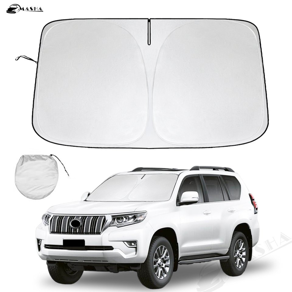 

Солнцезащитный козырек на лобовое стекло автомобиля для Toyota Prado 90 120 150 2010-2023 2024 отражатель солнцезащитный козырек обеспечивает защиту автомобильных аксессуаров