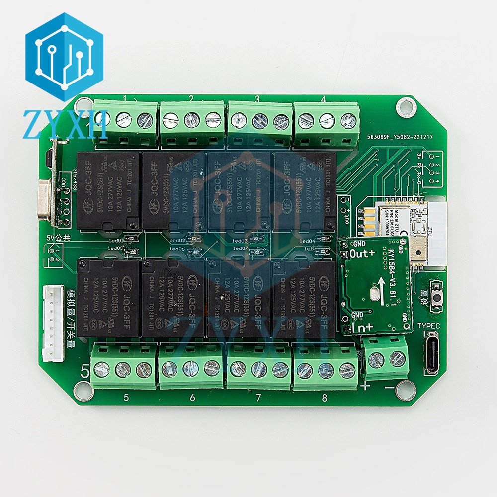 

Беспроводной коммутационный модуль LLXLJY 8CH Wi-Fi/Zigbee