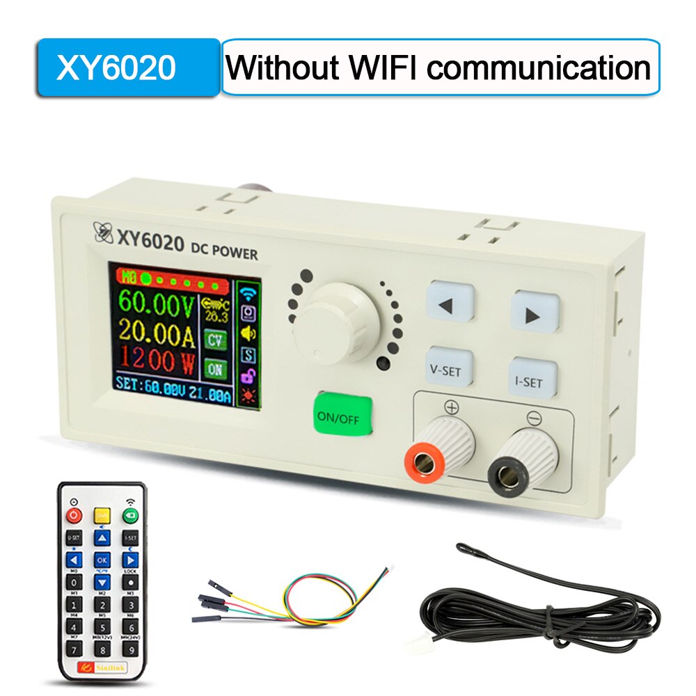 

XY6020 XY6020W Регулируемый источник питания постоянного тока с ЧПУ, постоянное напряжение, постоянный ток, преобразователь обслуживания 20A/1200 Вт, понижающий модуль