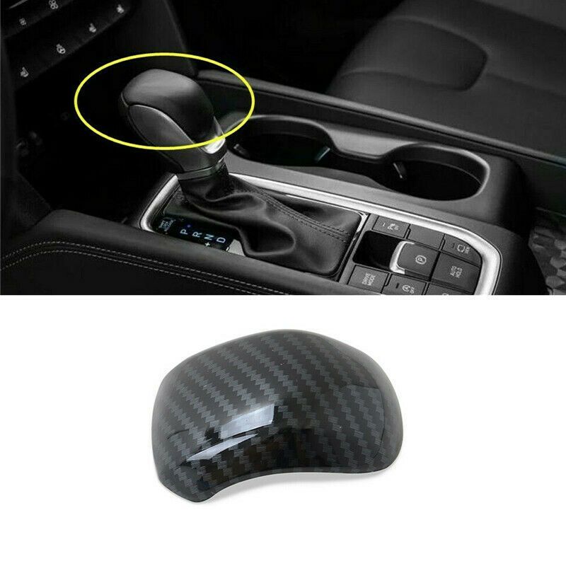 

Ручка переключения передач из углеродного волокна, накладка на голову для Hyundai Santa Fe 2019 2020 2021, аксессуары для салона автомобиля