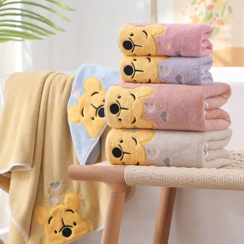 

Комплект полотенец из кораллового флиса с медведем