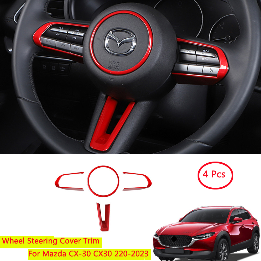 

Автомобильная накладка на руль из АБС-пластика для Mazda CX-30 CX30 2020-2023, автомобильные аксессуары