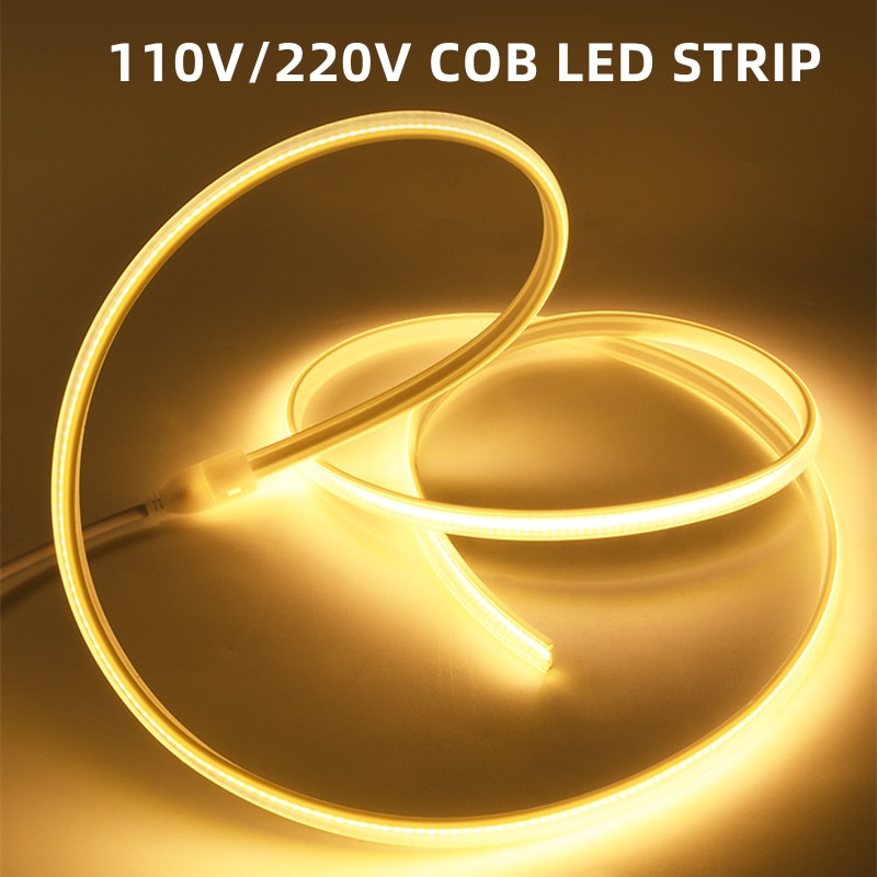 

Светодиодная лента COB, 1-20 м, 288 светодиодов/м, IP67, 220В/110В