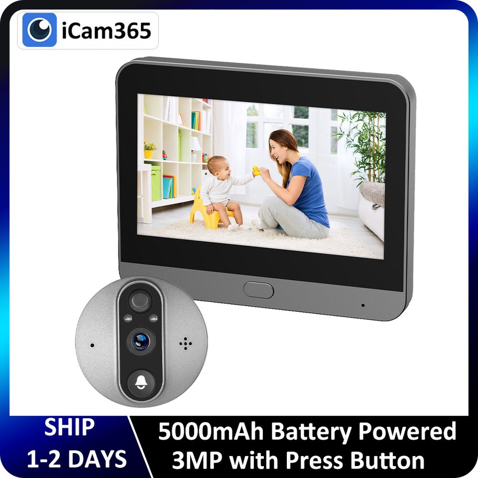 

WiFi дверной звонок iCam365 3MP