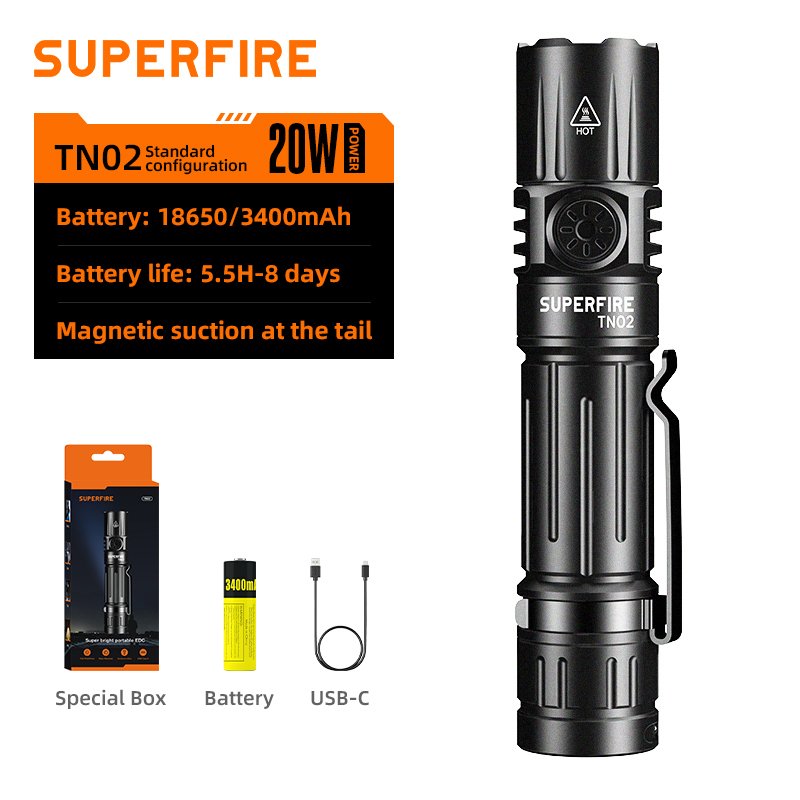 

SUPERFIRE TN02 Тактический фонарь