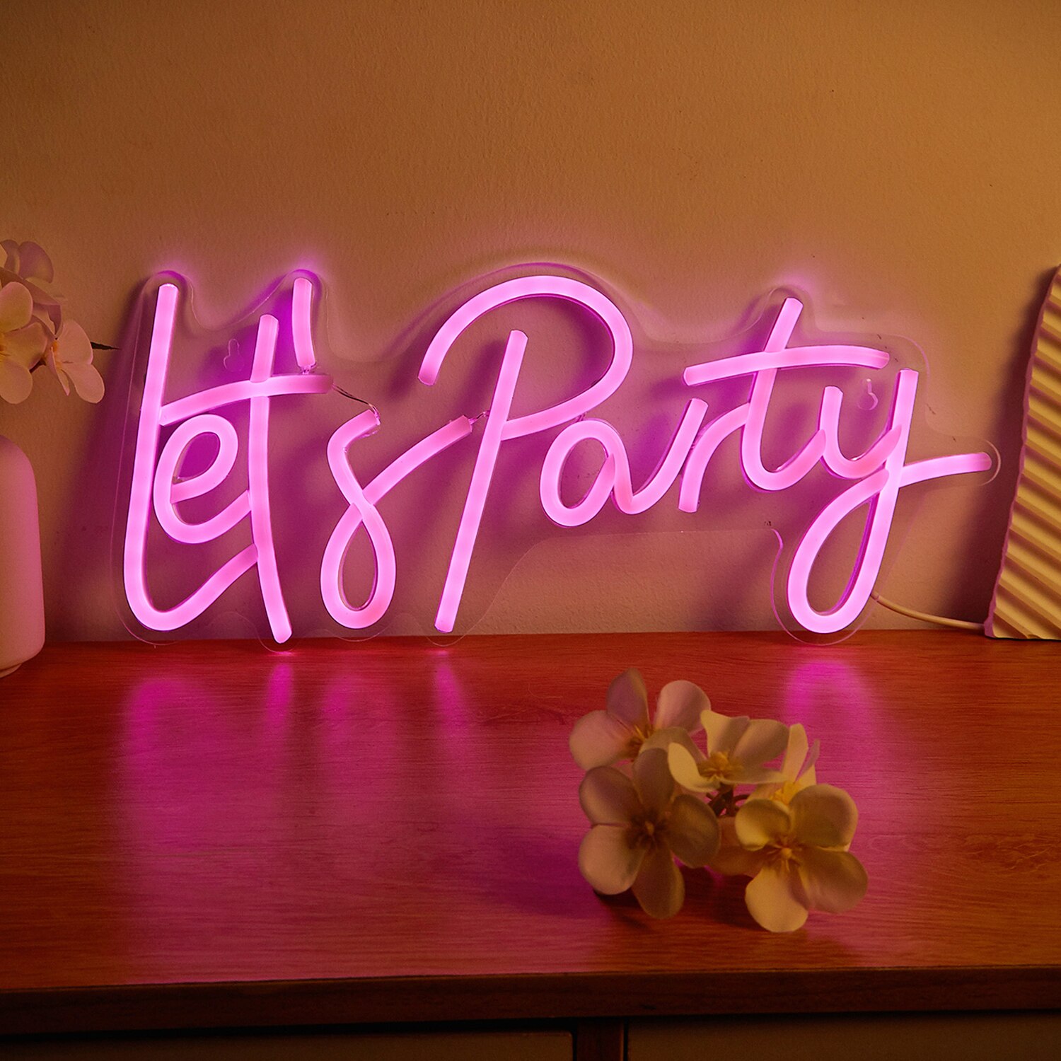 

Chi-buy Неоновая вывеска Let's Party USB