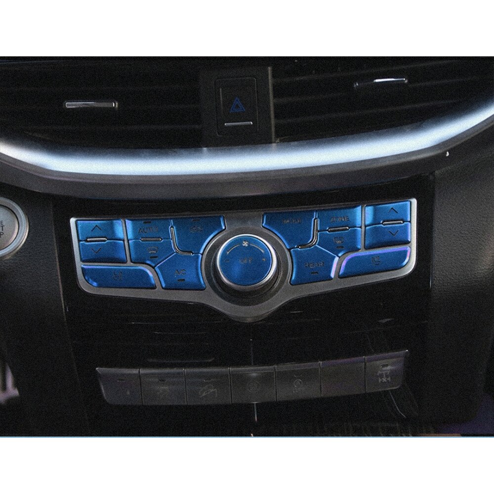 

Алюминиевые серебристые, синие, красные аксессуары для Haval H9 2015-2022, автомобильная стеклянная панель переключения передач, декоративная крышка кнопки центральной консоли