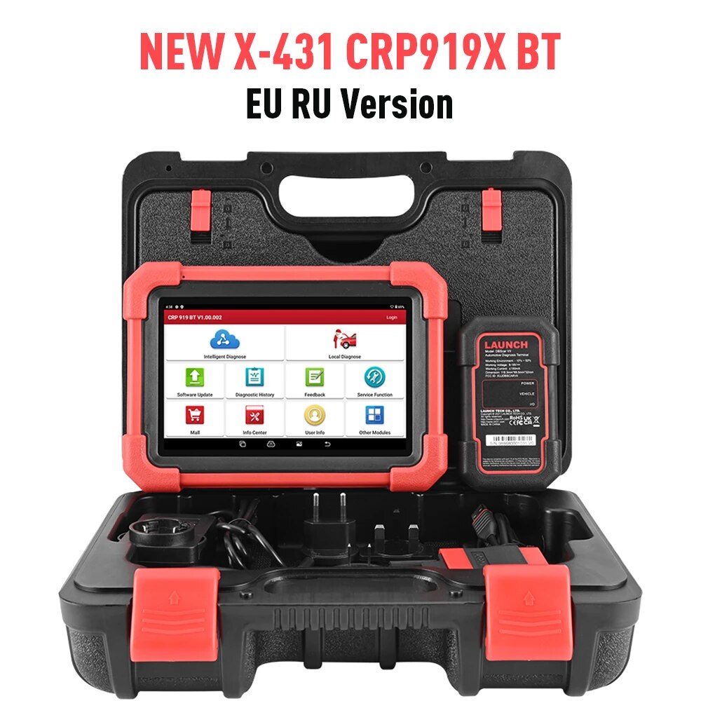 

Новый сканер LAUNCH X431 CRP919X BT OBD2, автомобильные диагностические инструменты, автомобильный CANFD DOIP ECU, кодирование OBDII, профессиональная