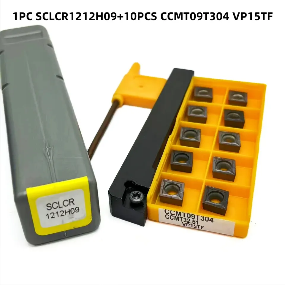 

SCLCR SCLCR1212H09 SCLCR1616H09 SCLCR2020K09 SCLCR2525M09 Токарный станок с ЧПУ 95-градусный инструмент CCMT09T304 Твердосплавная вставка CCGT09T304