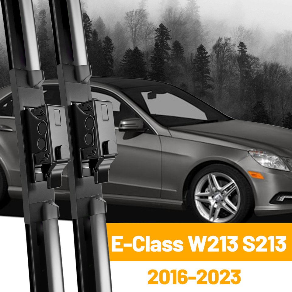 

Mercedes Benz E-class W213 S213 Передние Дворники 2016-2023 Натуральный Каучук Интеллектуальный Бескостный Дворник Черный Тем...