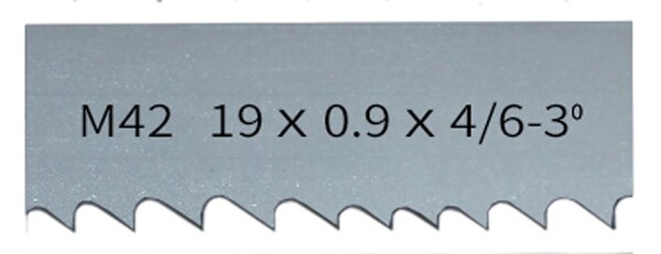 

Ленточная пила NoEnName_Null биметаллическая M42 19/27 мм 1735-3350 мм