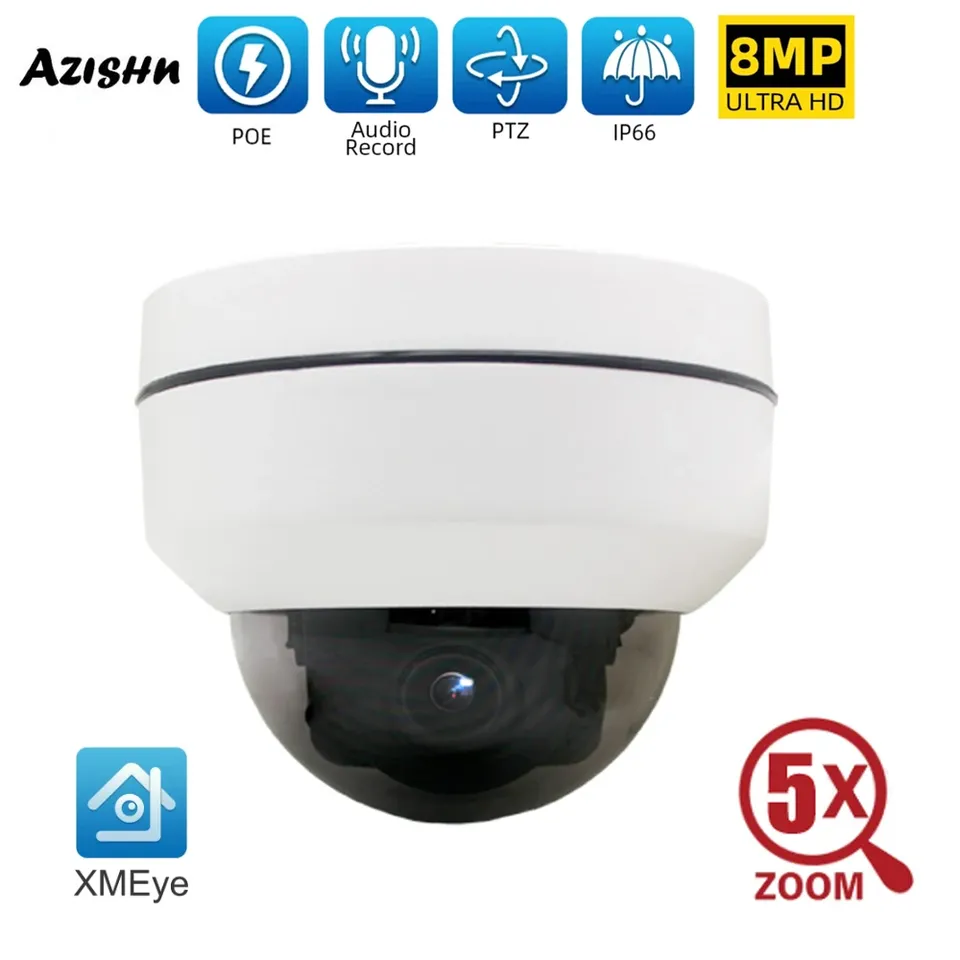 

Антивандальная IP-камера видеонаблюдения AZISHN 4K 8MP