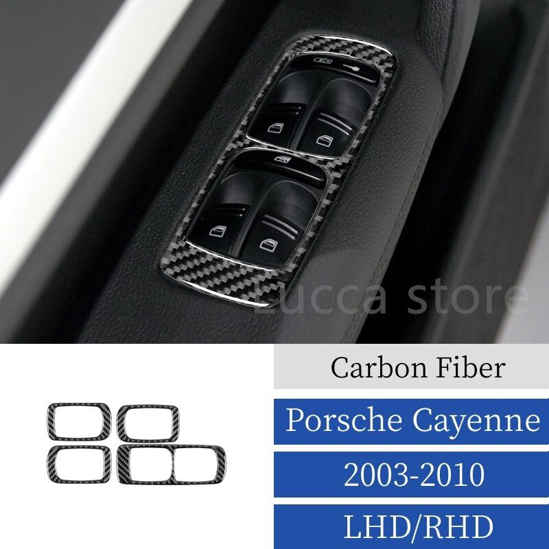 

Ручка переключения передач для Porsche Cayenne 2003-2010 из углеродного волокна, крышка коробки переключения передач, литье, отделка, декоративная рамка, аксессуары для интерьера автомобиля