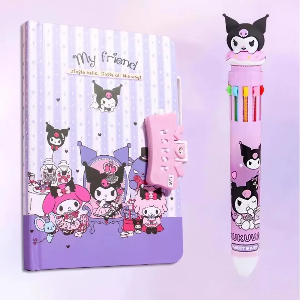 

Детский блокнот с замком MINISO Kuromi Melody Girl