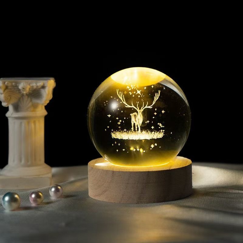 

Ночник хрустальный шар Dy Led