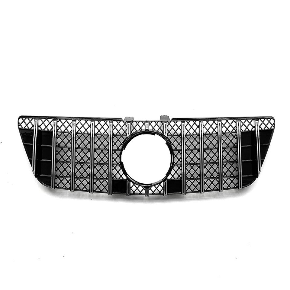 

Передняя решетка для Mercedes Benz ML Class W164 2009-2012 ML320 ML350 ML550 серебристый/черный GT стиль верхний бампер капот сетка