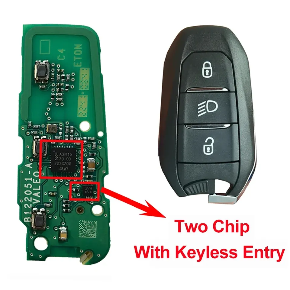 

Оригинальный чип SUPERKEY для PEUGEOT 208 308 3008 5008 CITROEN C4 C3 Spacetourer 314,85 433 МГц 4A, автомобильная фара, умный автомобильный OEM-ключ IM3A
